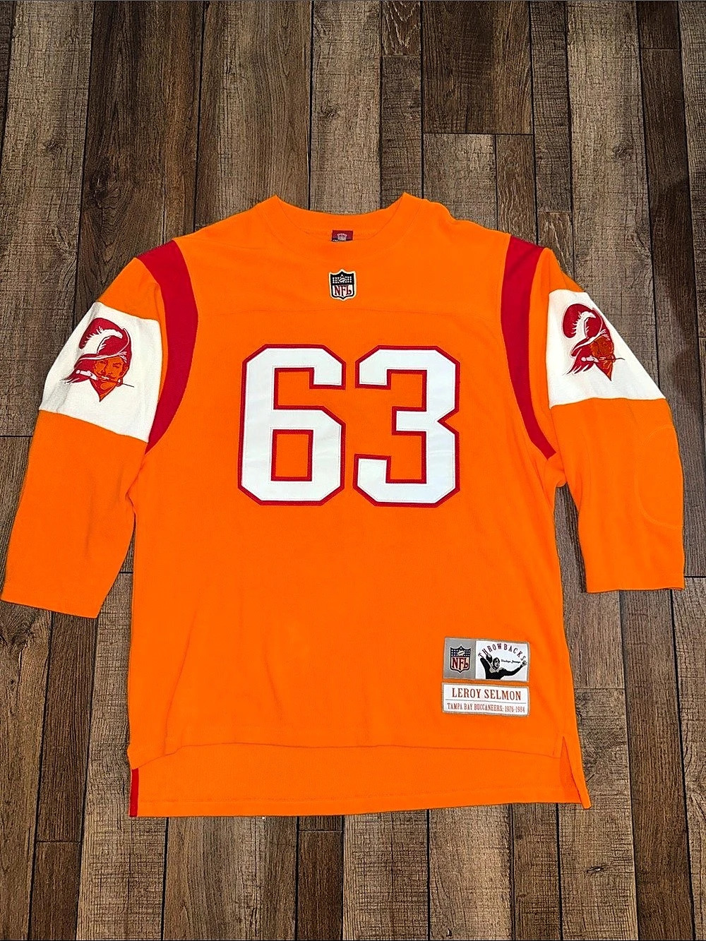 NFL Reebok Lee Roy Selmon 63 Color Block Jersey